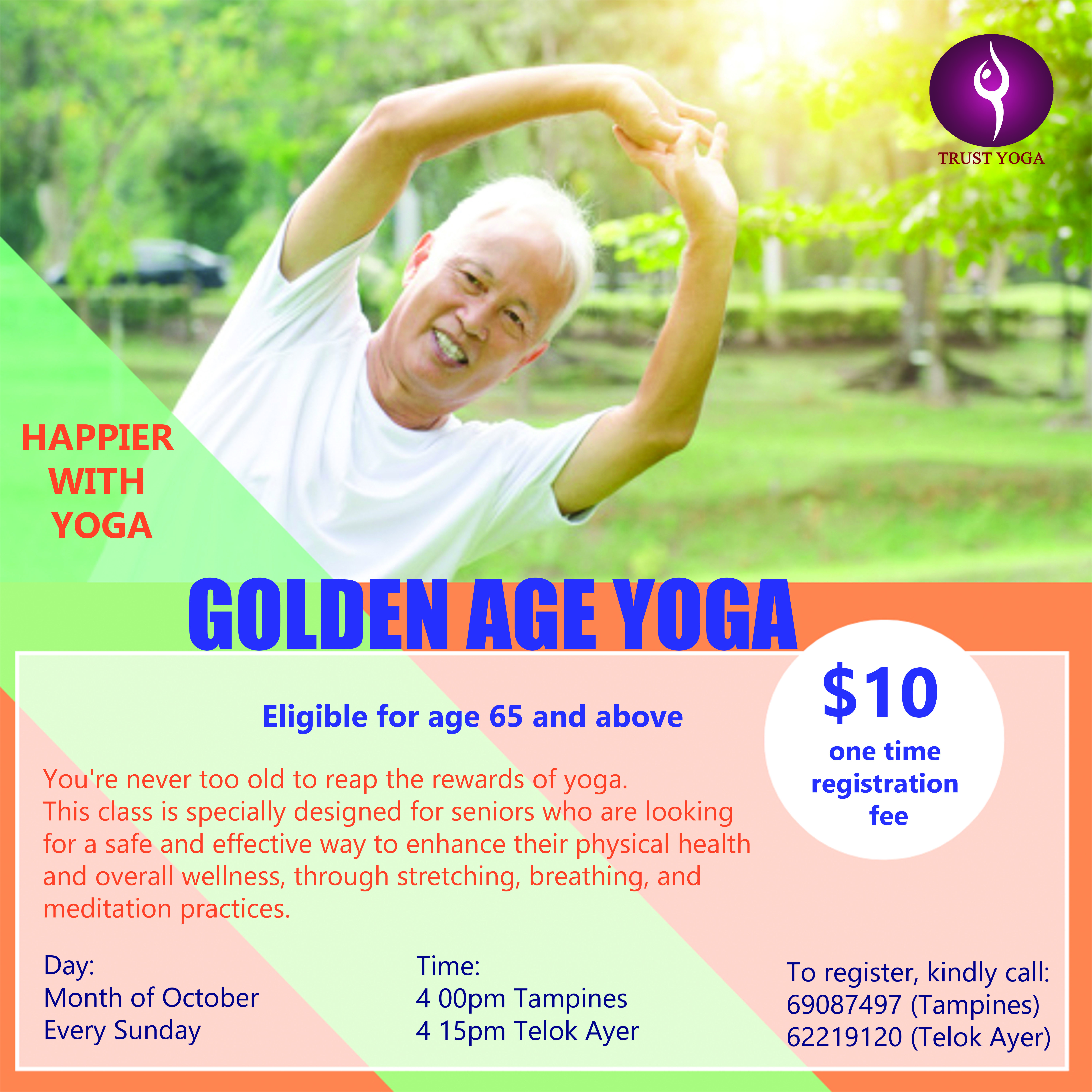 Golden Age Yoga Yoga for seniors TRUST Yoga TRUST Yoga